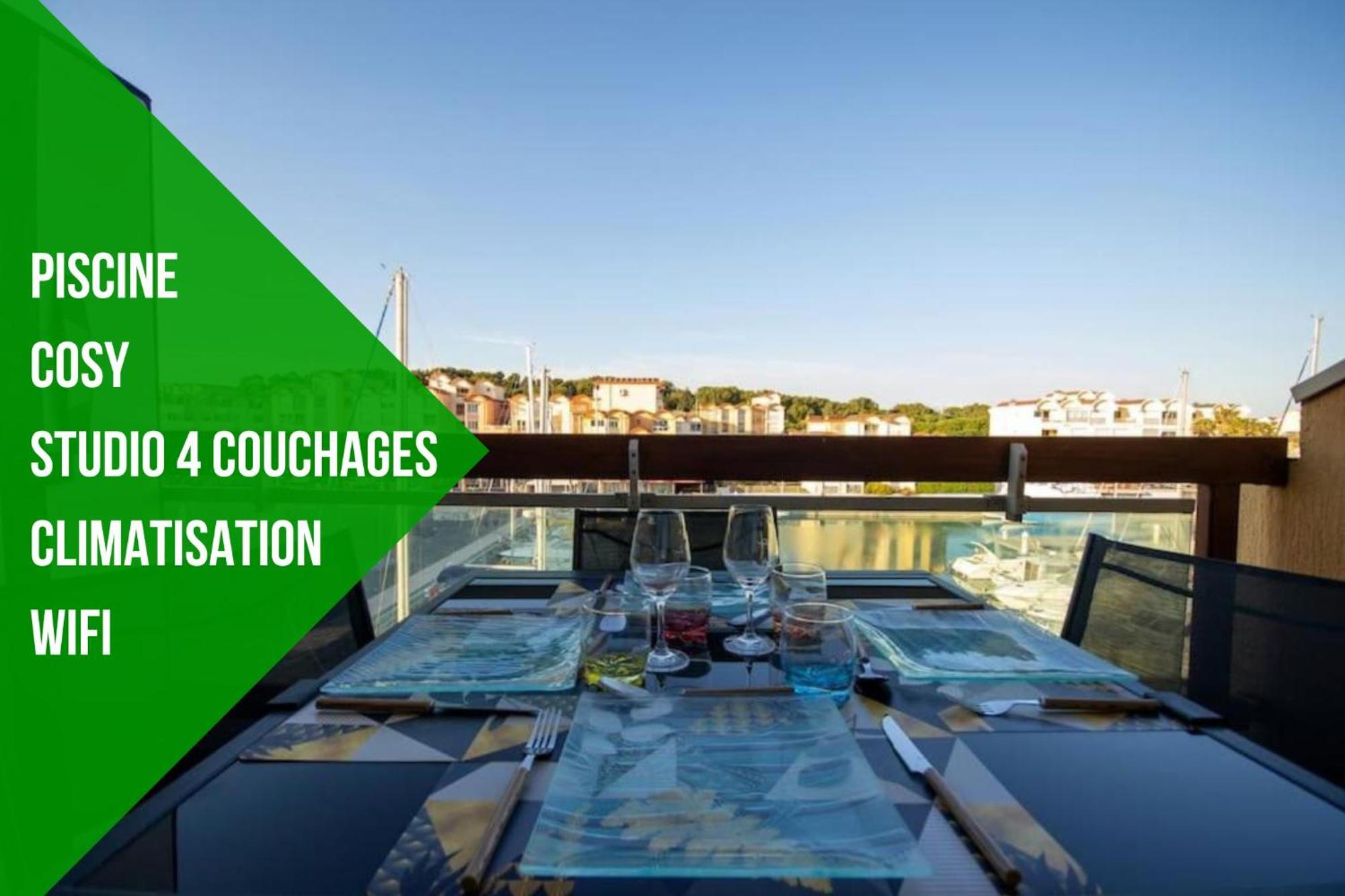 Mer Veilleuse Gruissan - Clim - Piscine Extérieur photo